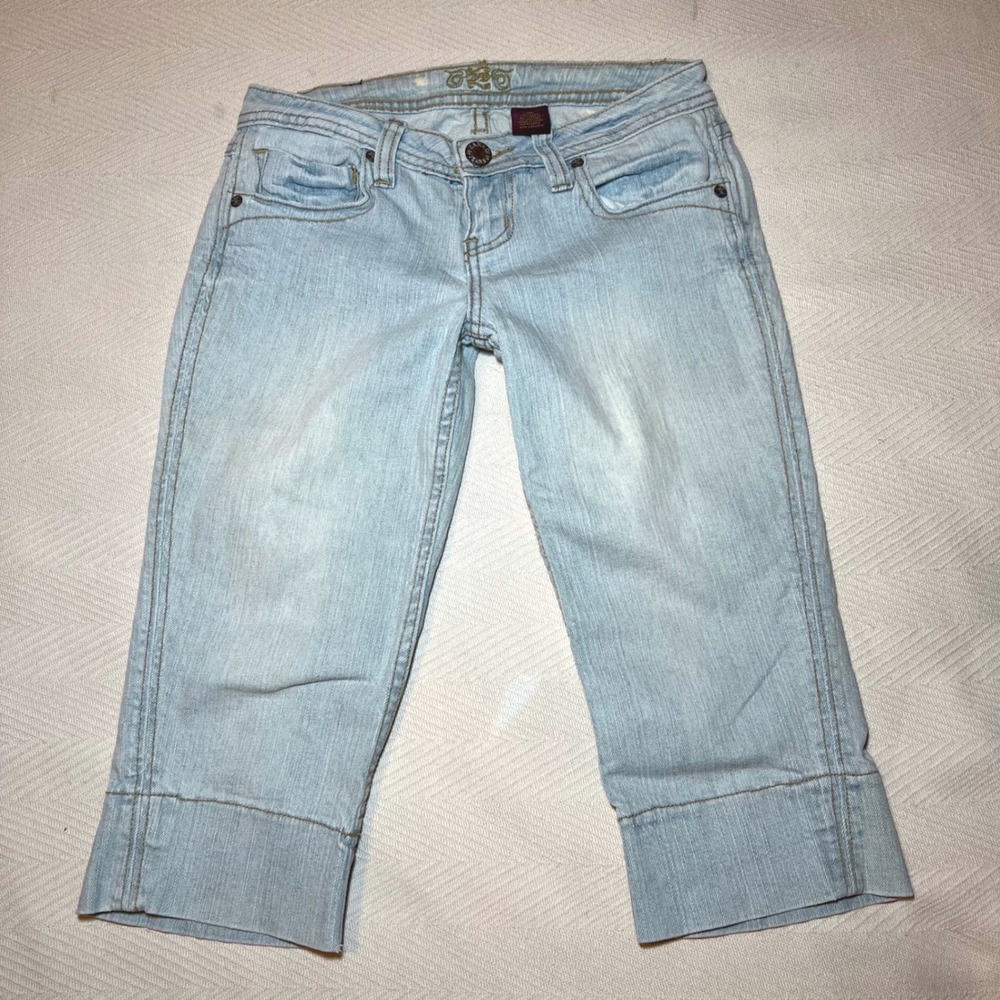 Vintage Y2K Low Rise Capris Flap Pocket Crop Pants Size 5